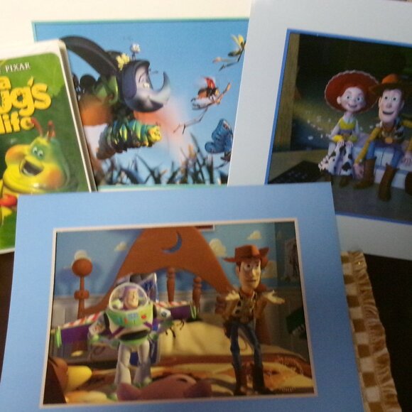 Exclusive Disney Lithographs:Toy Story 1 and 2 and a Bug's Life plus Bug's VHS - Picture 9 of 15
